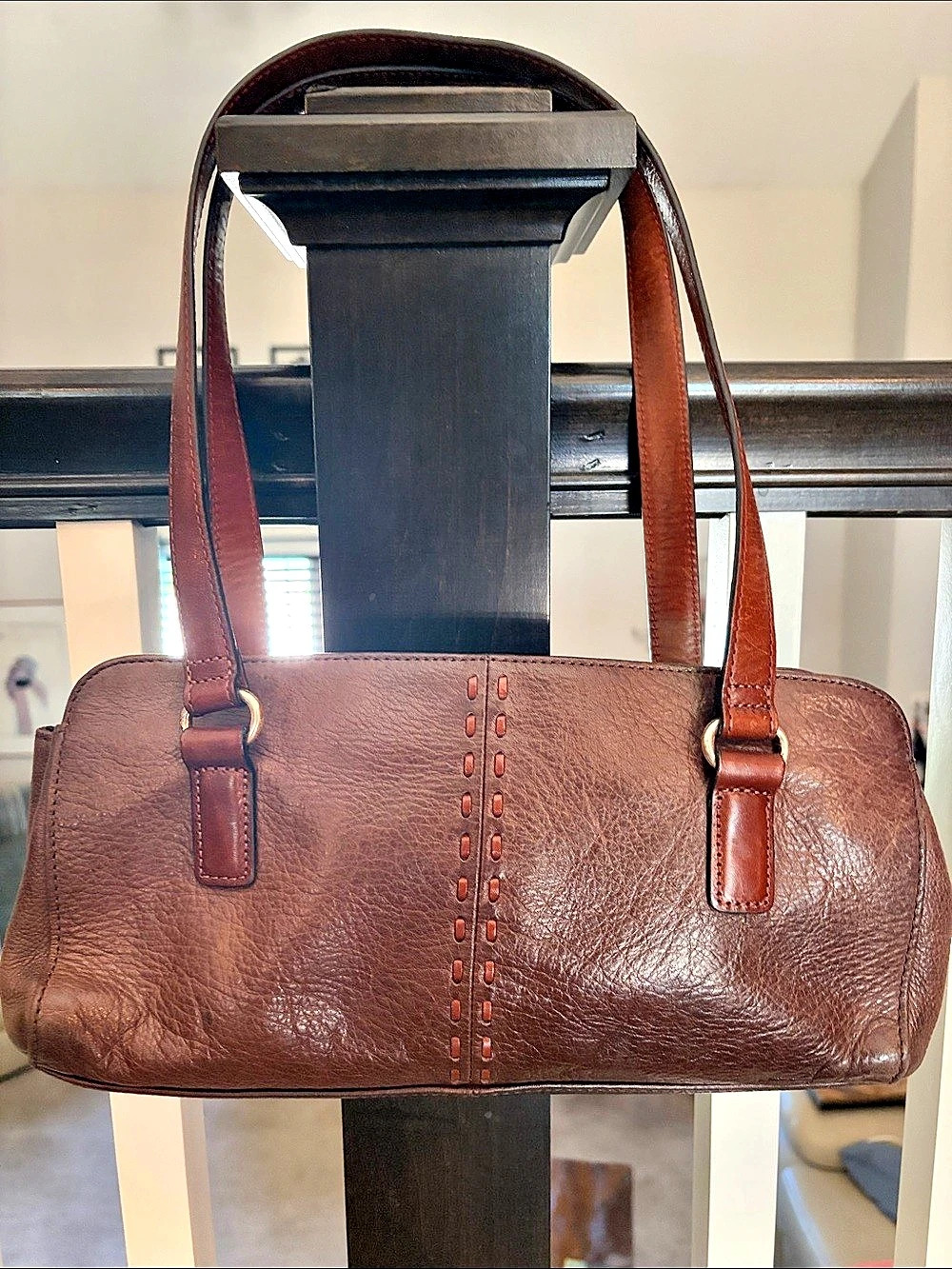 Vintage Fossil Brown Shoulder Bag